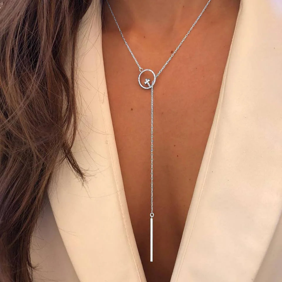 Bohemian Multi Layered Necklaces For Women Moon Cross Tree Star Pendant Chains Statement Choker 2020 Boho Fashion Jewelry