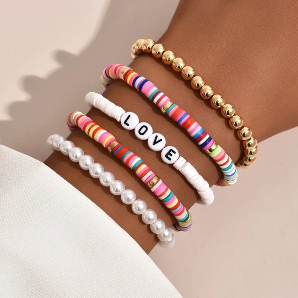 Colorful Soft Clay Pottery Bracelet